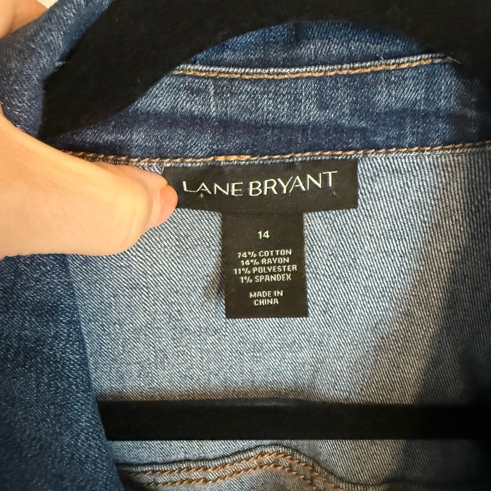 Lane Bryant Classic Blue Denim Jacket - Picture 2 of 4